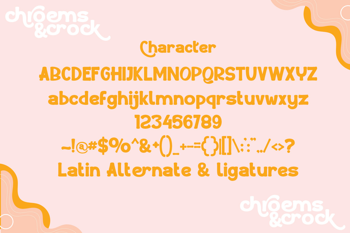chroems and crock, a Handwritten Font by Bramcreative (Photo 7 of 10)