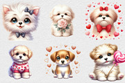 Whimsical Valentine Fluffy Dog, an Illustration by DreamCafeArt (Thumbnail 5 of 7)