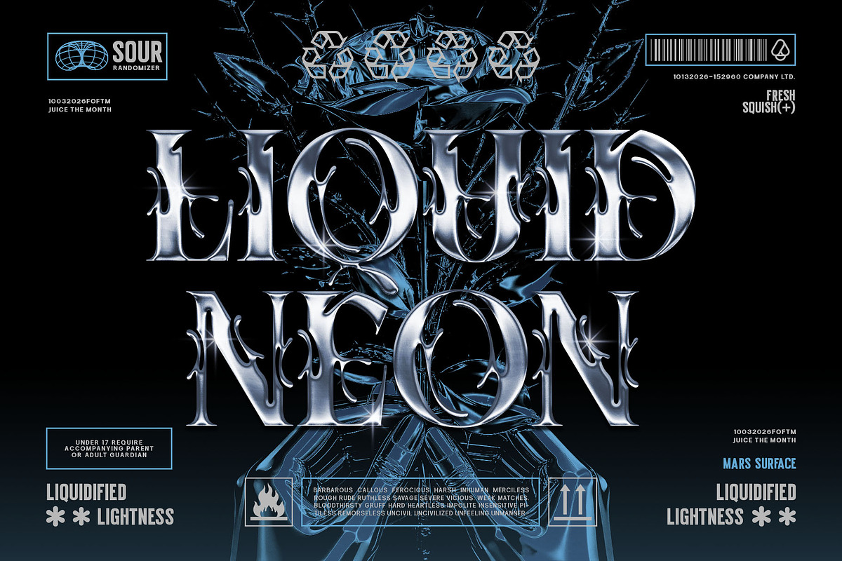 Shadow Chrome Typeface, a Serif Font by alit design (Photo 2 of 17)