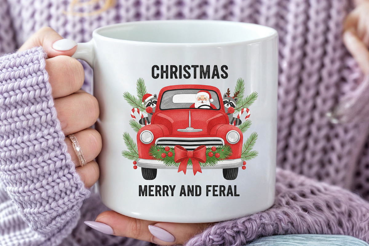 Christmas Truck SVG and PNG, an Illustration by Craft Nest (Photo 4 of 6)