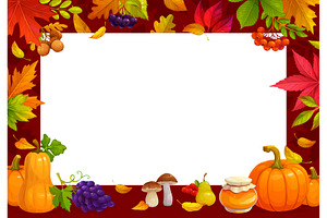 Autumn fall Thanksgiving poster