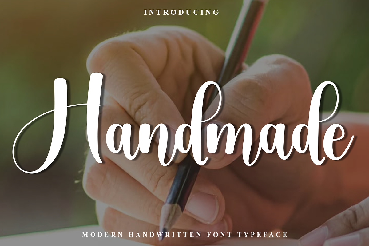 Handmade, a Handwritten Font by FreshTypeINK (Photo 1 of 7)