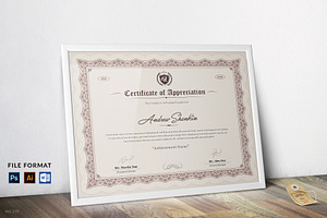 Certificate Template, a Stationery Template by ThemeDevisers