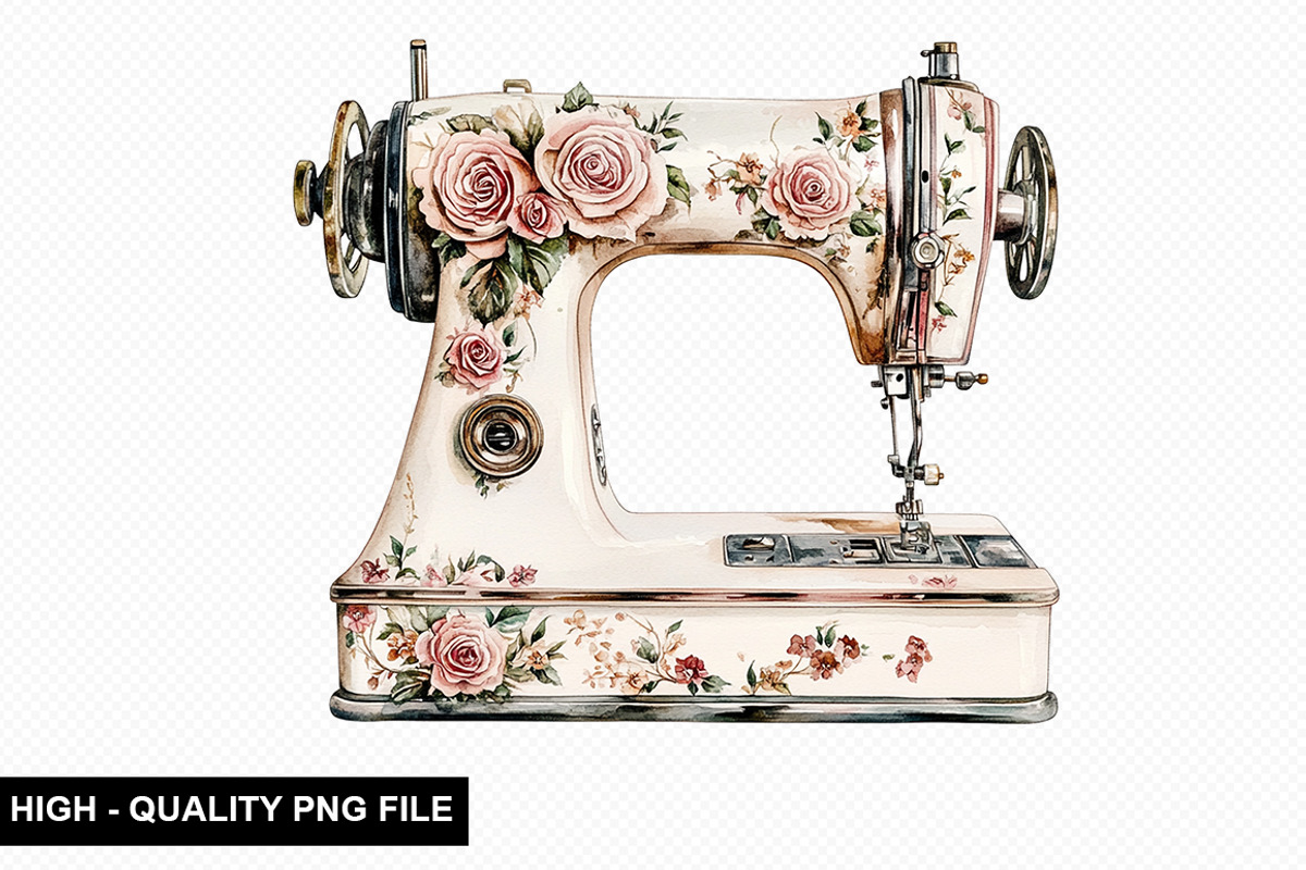 Sewing Machine Clipart Bundle, an Illustration by crative8112 (Photo 10 of 10)