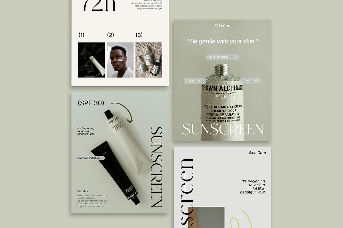 Rose - Skin Care Instagram Post, a Social Media Template by Templeste (Photo 4 of 5)