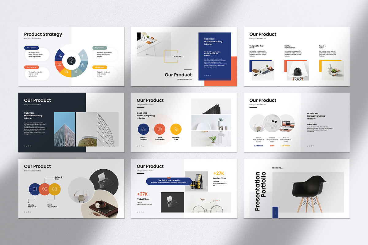 AURA | Pitch Deck Presentation, a Presentation Template by GoldenPixelStudio (Photo 10 of 28)