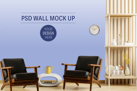 Minimal Living Room PSD Mock Up