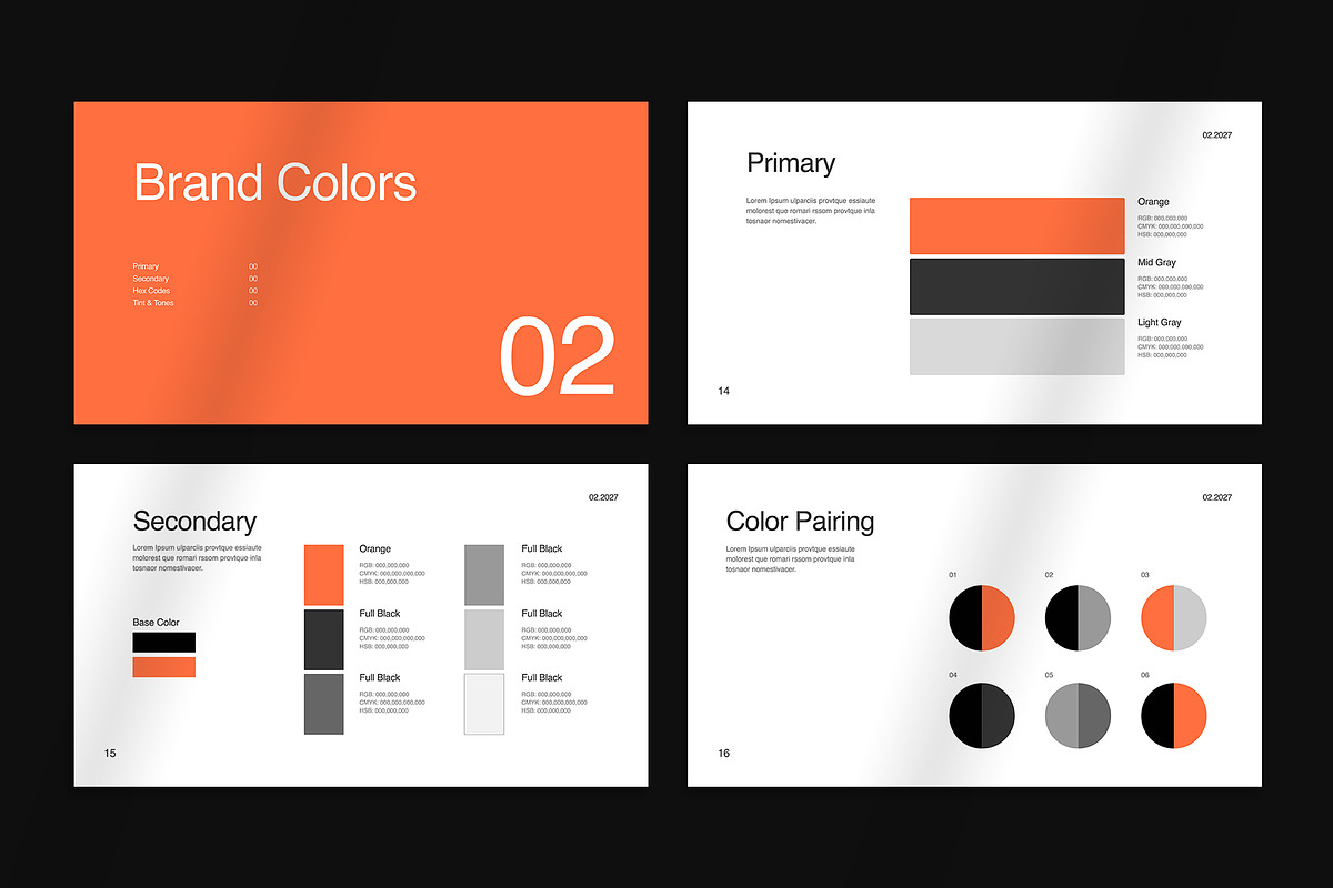 Brand Guidelines Presentation, a Branding & Logo Template by Oriofix (Photo 8 of 9)