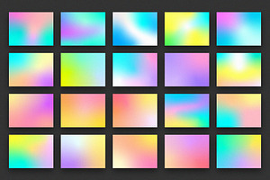 20 Abstract Neon Gradients 2