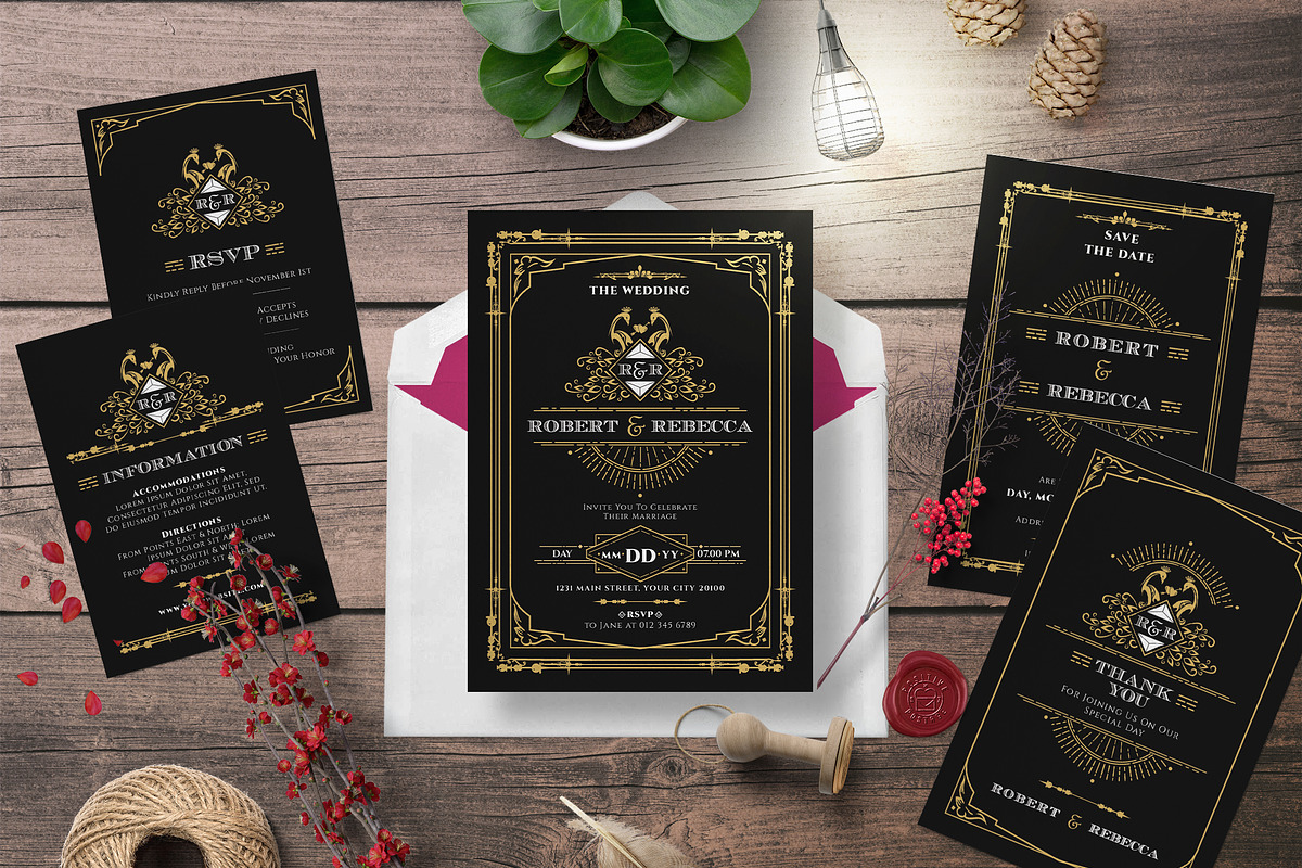 ORNAMENT WEDDING INVITATION, an Invitation Template by Totem Invitation House (Photo 1 of 4)