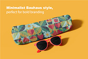 Modern Strawberry Mosaic Design Set, a Pattern Graphic by Lettering_Logo (Thumbnail 3 of 6)