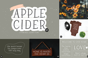 AUTUMN BREEZE Fall Font Bundle