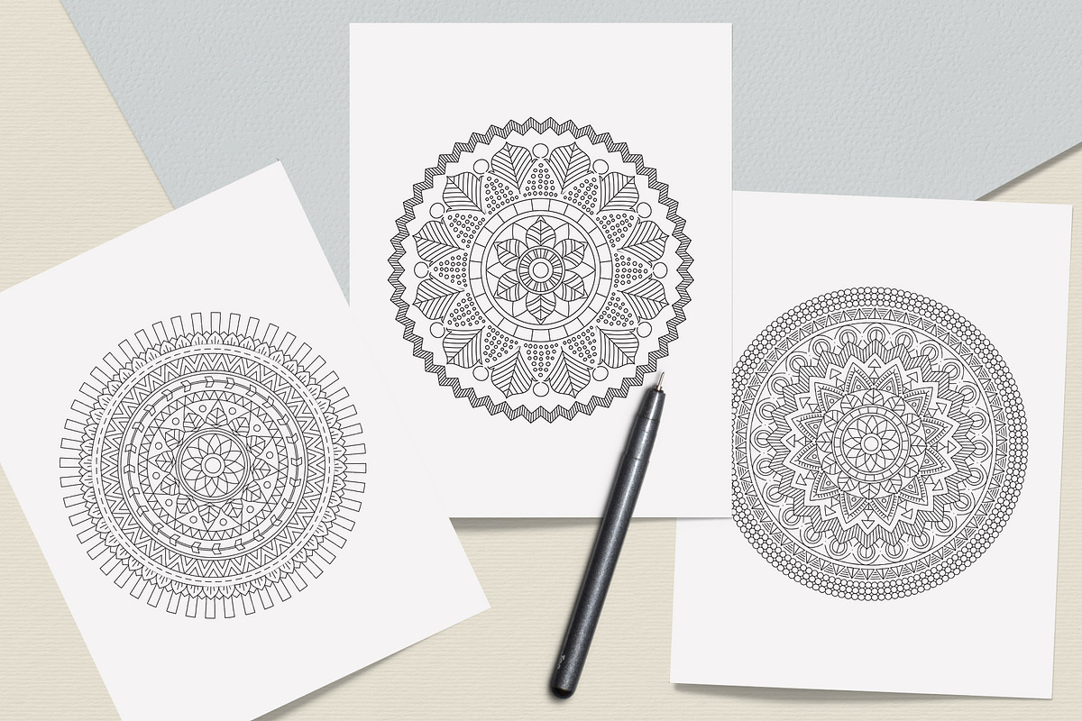 Ethnic Mandala Coloring Book, a Graphic by MISTstudioDesign (Photo 7 of 8)