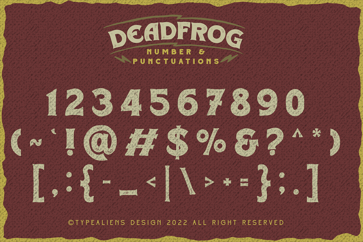 Deadfrog, a Serif Font by ilhamtaro (Photo 8 of 10)