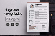 Vol.53 Resume & CV Template, a Resume Template by Hito Graphic (Thumbnail 1 of 8)