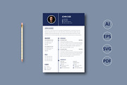 Modern Resume Template, a Resume Template by Annudesign (Thumbnail 1 of 4)