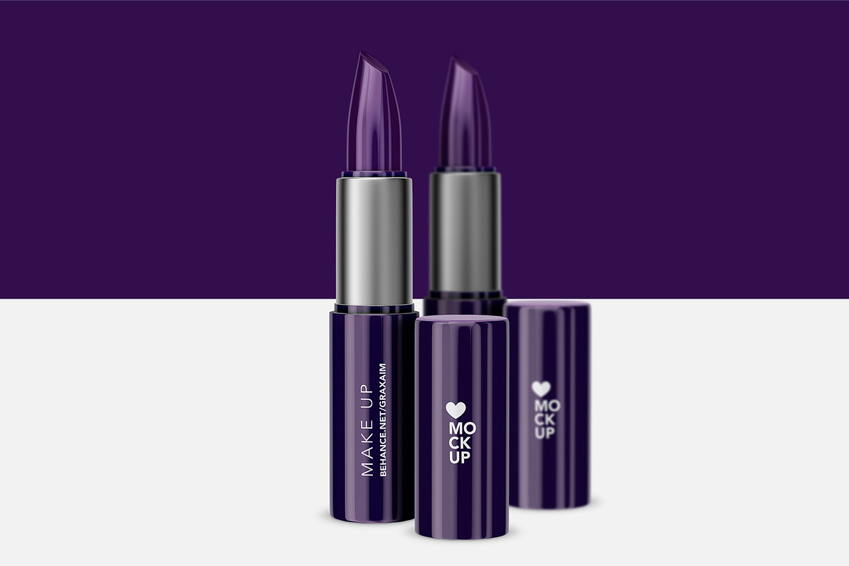 Cosmetics Lipstick Mockup - Make up, a Product Mockup by Graxaim Mock-up (Photo 3 of 5)