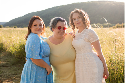 The happy girlfriends are hugging in, a Person Photo by oksix