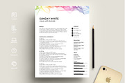 resume template word creative, a Resume Template by PinkJellyfish (Thumbnail 5 of 7)