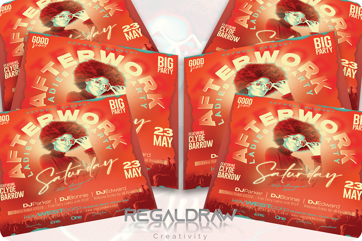 Club Party Flyer Template, a Flyer Template by regalDRAW (Photo 3 of 4)