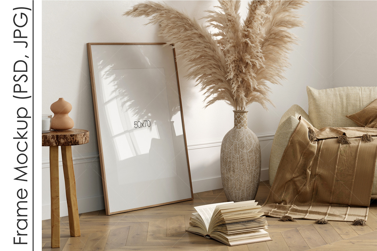 Frame Mockup PSD JPG, a Print Template by VNmockup (Photo 2 of 5)
