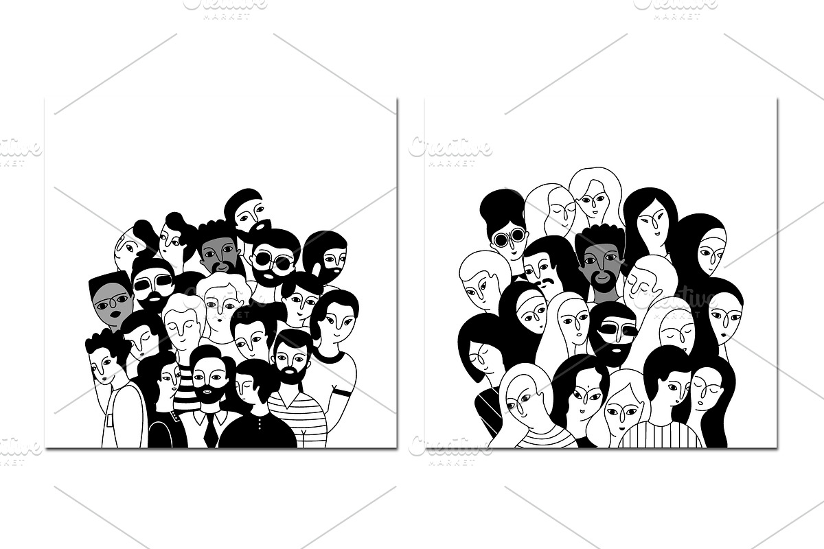 Social diversity/objects collection, an Illustration by Alona Savchuk (Photo 4 of 13)