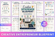 Creative Entrepreneur Blueprint, a Stationery Template by Designmela01 (Thumbnail 1 of 6)