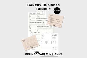 Canva Bakery Business Bundle, a Templates & Theme by Ms Tonia Designs