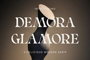 Demora Glamore, a Serif Font by Muflieart (Thumbnail 1 of 9)