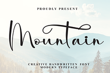 Mountain | Script Font