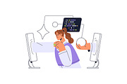 Programmers at work. IT concepts set, a Work Illustration by PaperTrident (Thumbnail 22 of 28)