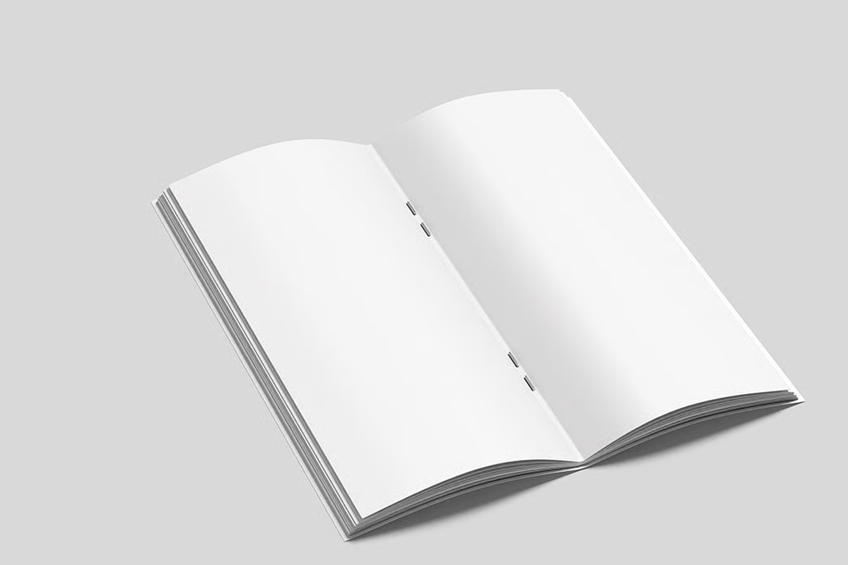 Booklet Mockup, a Books & Magazine Mockup by graphicsauce