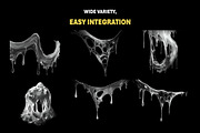 100+ Dripping Slime Overlay Effects, an Object Graphic by Mikel Blazgad (Thumbnail 3 of 10)