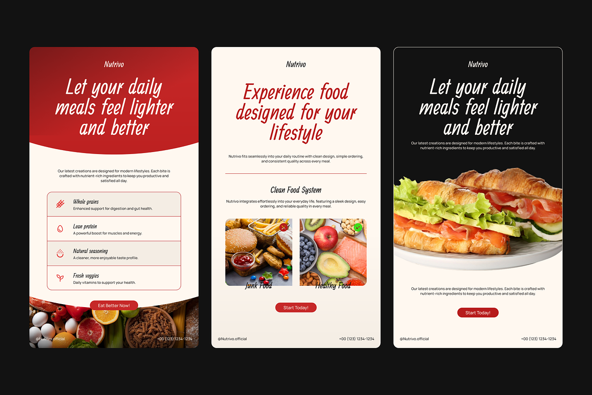 Nutrivo-Food & Beverage Social Media, a Social Media Template by SLAB! Design (Photo 6 of 8)