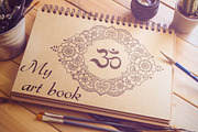 Mandala and Lotus flowers, an Illustration by Katika Shop (Thumbnail 3 of 6)