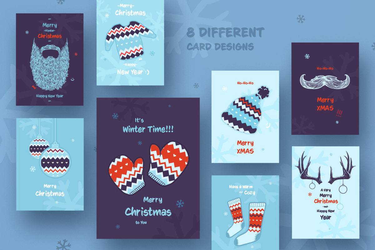 Christmas Cards, a Seasonal Illustration by blauananas (Photo 3 of 6)