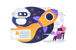 AI-Assisted Space Exploration, a Technology Illustration by Visual Generation