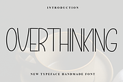 Overthinking, a Serif Font by FreshTypeINK (Thumbnail 1 of 7)