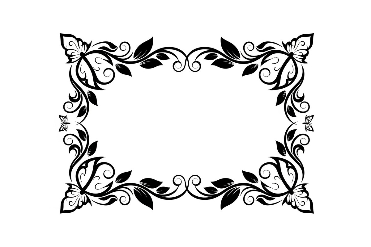 Butterfly Floral Vintage Frame Bundl, an Illustration by Creativeshirt (Photo 27 of 51)