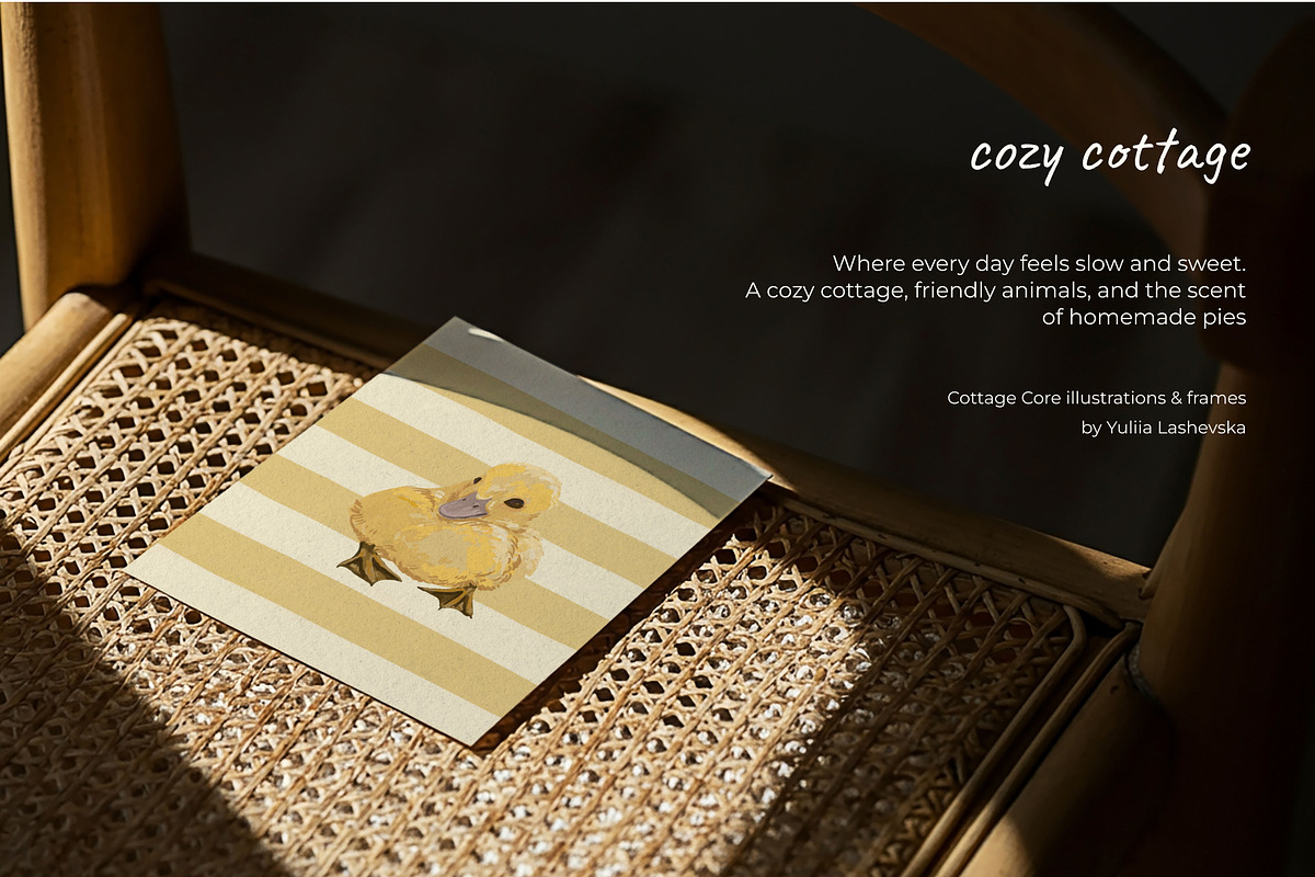 Cottage core illustrations & frames, a Decorative Illustration by Yuliia Lashevska (Photo 7 of 9)