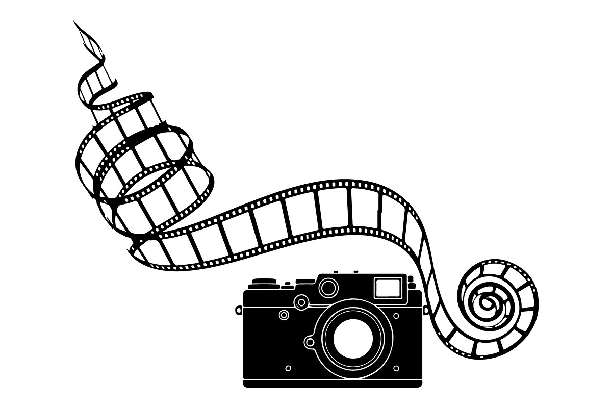 Vintage Camera Film Silhouette, an Object Illustration by yasushie (Photo 7 of 31)