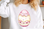 Watercolor Easter Egg Clipart, an Illustration by designcity5 (Thumbnail 5 of 5)