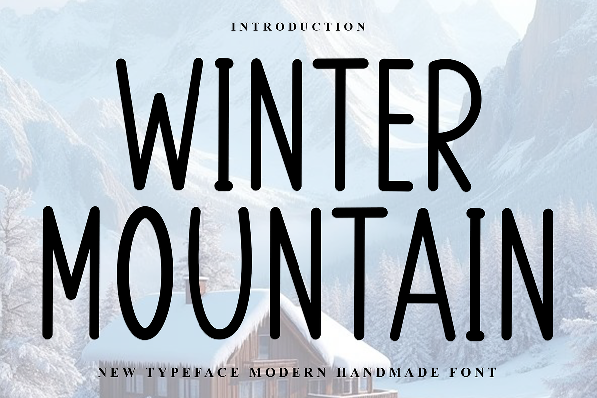 Winter Mountain, a Sans Serif Font by FreshTypeINK (Photo 1 of 7)