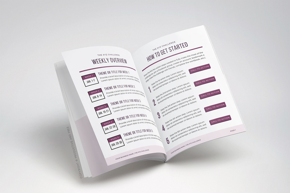 30-Day Lead Magnet Challenge Bundle, a Magazine Template by ProductiveandFree (Photo 15 of 20)