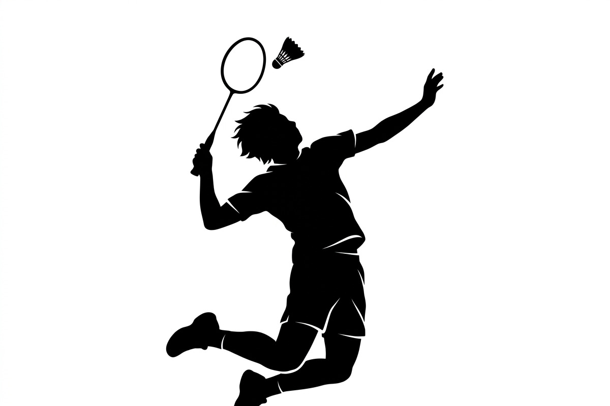 60 Badminton Player Smash Silhouette, a Person Illustration by Amazin_art (Photo 26 of 37)