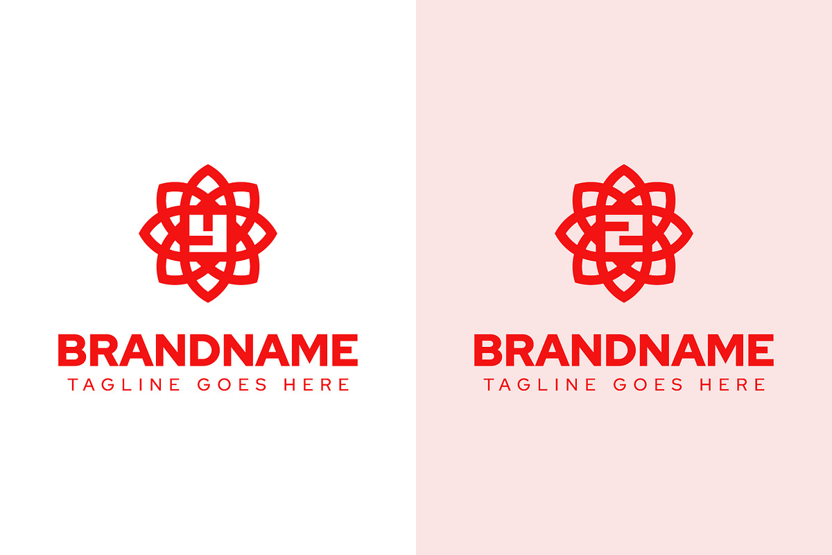 Letter Y Z Flower Petal Logo Set, a Branding & Logo Template by Pray Art Design Studio