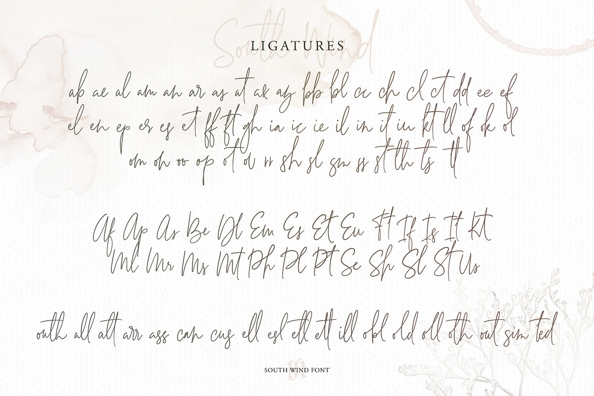 South Wind Font, a Script Font by Ivan Rosenberg (Photo 9 of 10)