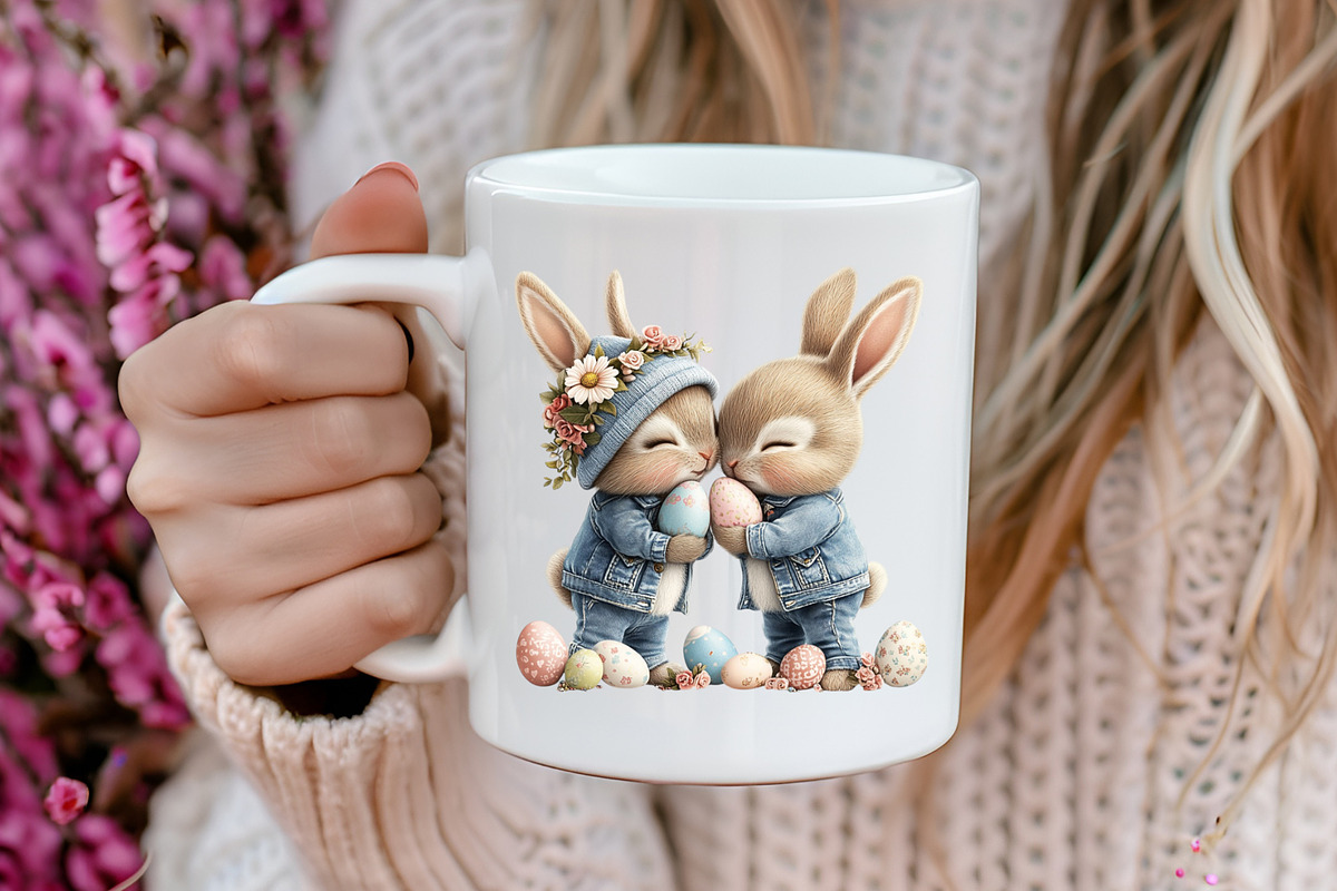 Cute Kawaii Easter Clipart Bundle, a Seasonal Illustration by Paper Addiction Prints (Photo 3 of 3)