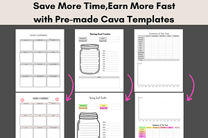 Bill Payment Tracker Canva Bundle