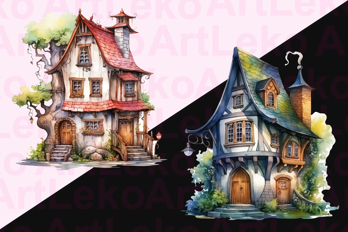 The Evil Witch’s House Clipart, a Seasonal Illustration by LekoArt (Photo 8 of 10)